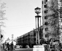 02 Diöska höghuset på Hyttgatan, 1954. Fotograf Carl Björk
