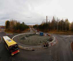 Rondellbygget vid Västerled - Fredriksgatan går mot sitt slut