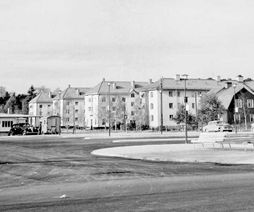 13. Panorama över torget 1953. Fotograf Carl Björk