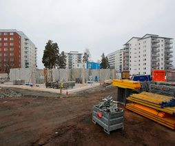 Bygget av ännu ett höghus vid Sveavägen har påbörjats