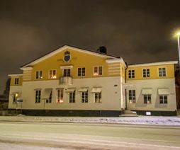 Gamla posthuset efter Fredriksgatan i december 2021