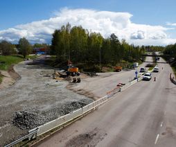Rondellbygget vid Västerled - Fredriksgatan har kommit en bit på vägen