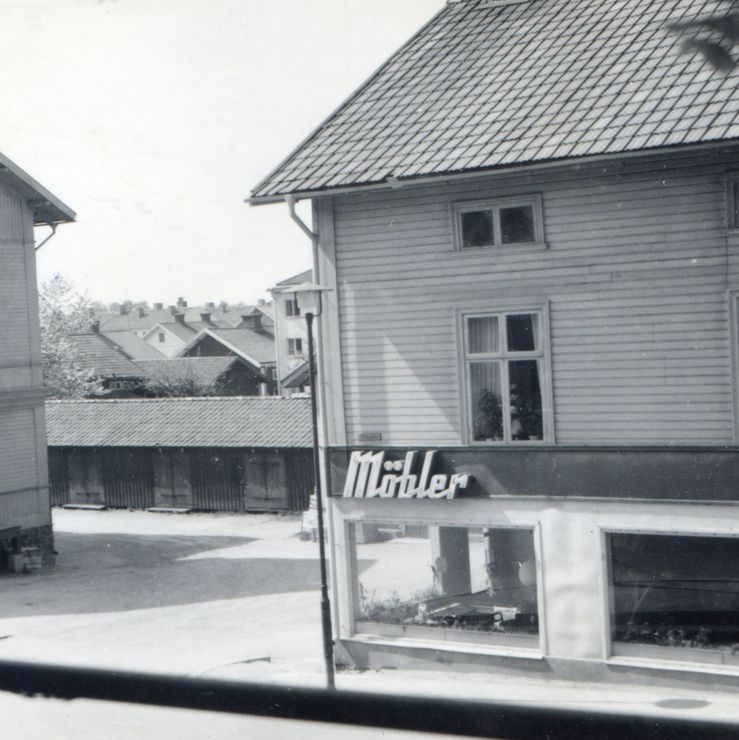 47. Storgatan-Bryggargatan omkring 1950. Fotograf okänd